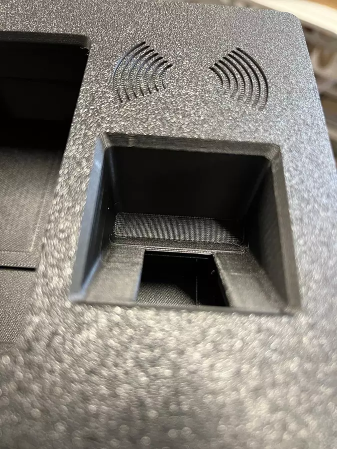 Podpory wydruku 3D obudowy - równa warstwa