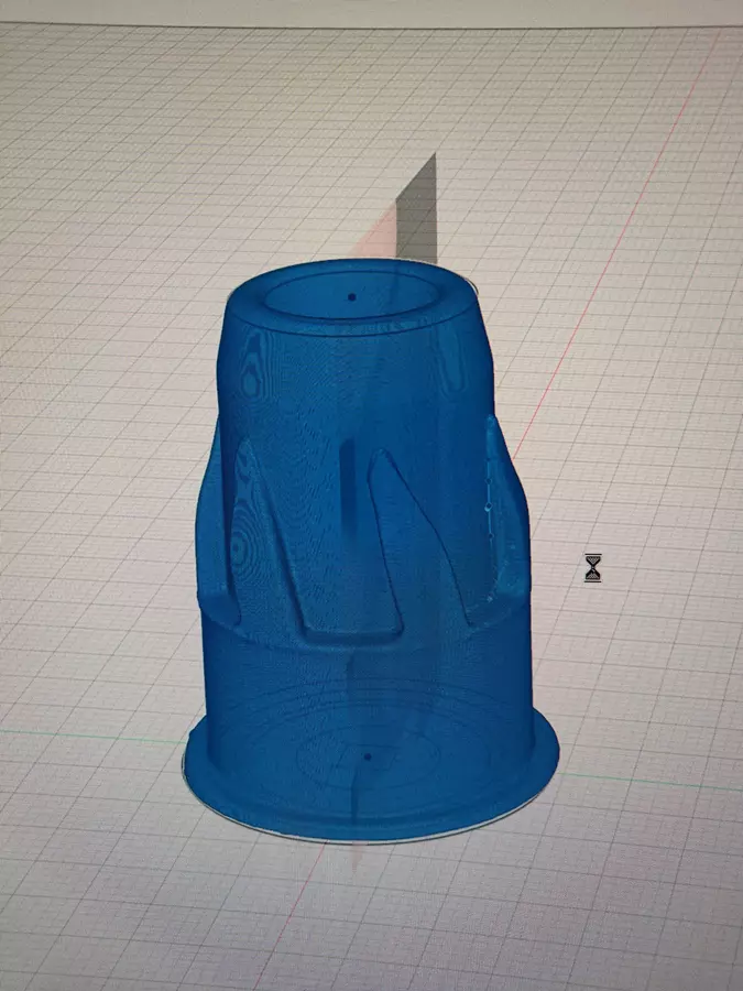 Model 3D przekładni odtworzony ze skanu